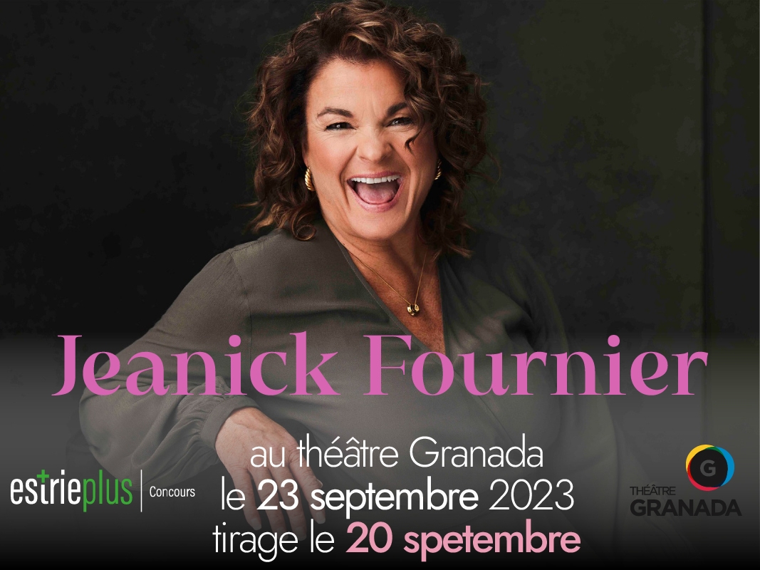 Concours Jeanick Fournier le 23 septembre 2023 théâtre Granada Sherbrooke concours.estrieplus.com